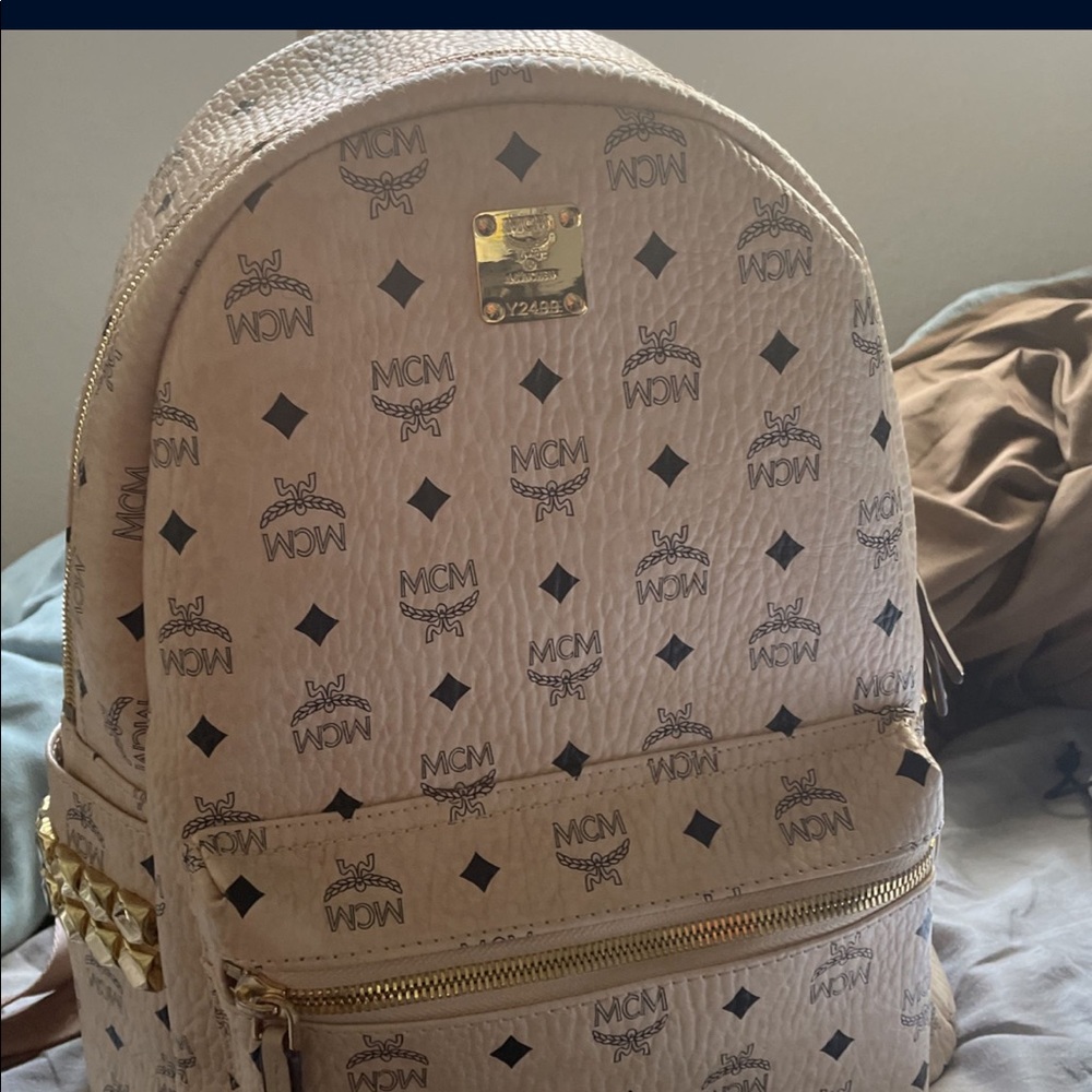 Rare MCM bag beige color
